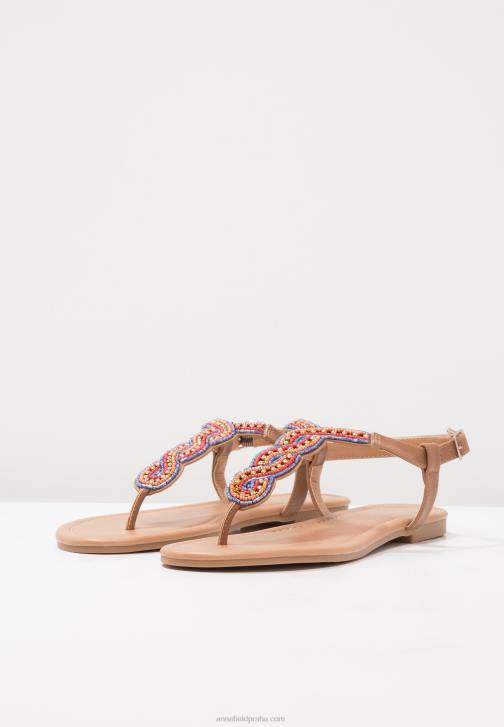 PN6V1519 ženy Anna Field sandály t-bar hnědé