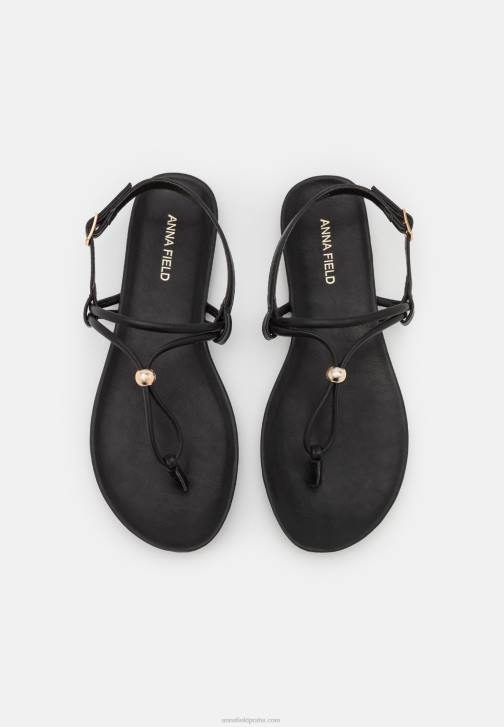 PN6V1538 ženy Anna Field sandály t-bar černé