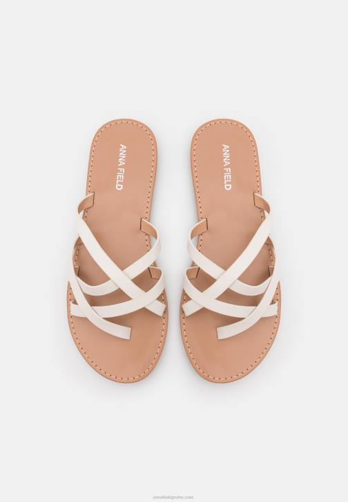 PN6V1544 ženy Anna Field sandály t-bar bílé