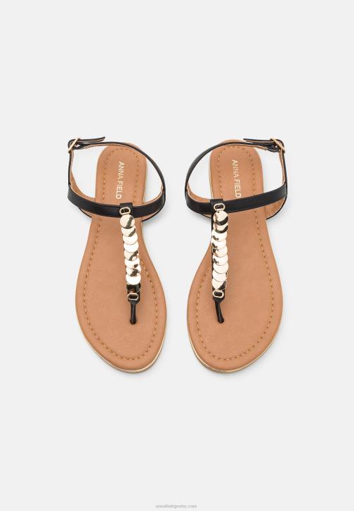 PN6V1547 ženy Anna Field sandály t-bar černé