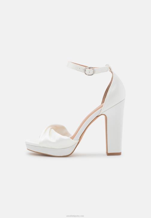 PN6V1554 ženy Anna Field bílé sandály na vysokém podpatku