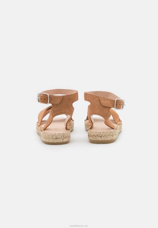 PN6V1560 ženy Anna Field kožené sandály na platformě koňak