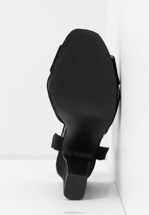PN6V1567 ženy Anna Field černé sandály na vysokém podpatku