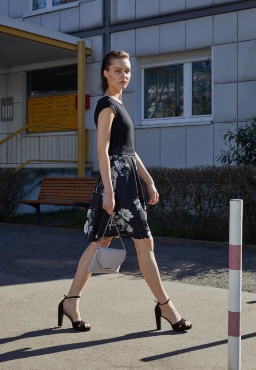 PN6V1570 ženy Anna Field černé sandály na vysokém podpatku