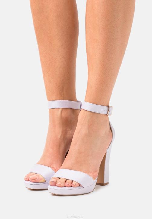 PN6V1574 ženy Anna Field lila sandály na vysokém podpatku