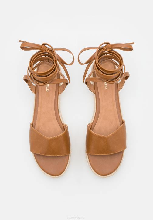 PN6V1584 ženy Anna Field koňak espadrilles