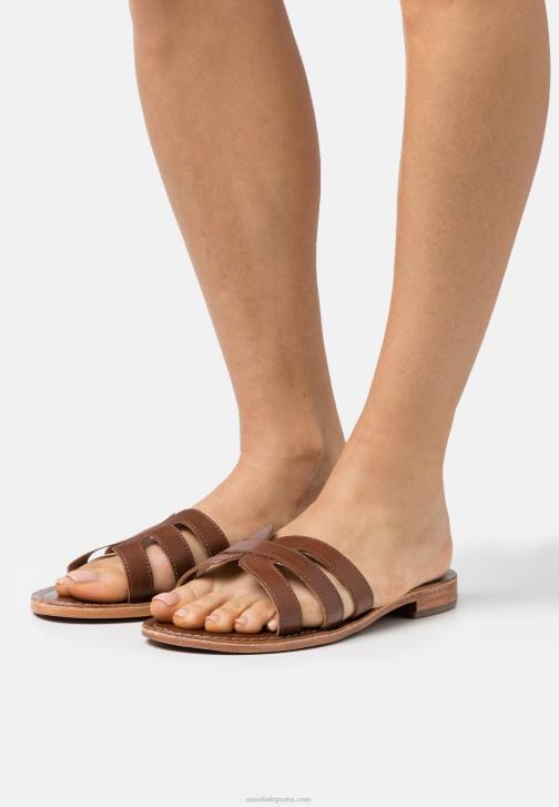 PN6V1877 ženy Anna Field kožené muly hnědé