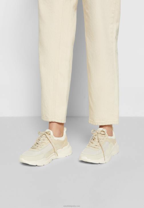 PN6V1175 ženy Anna Field kožené tenisky béžové