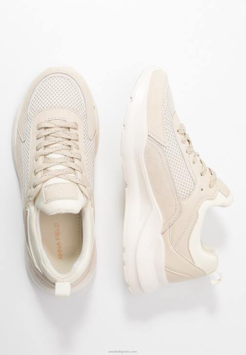 PN6V1175 ženy Anna Field kožené tenisky béžové