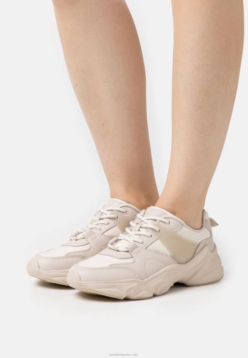 PN6V1213 ženy Anna Field kožené tenisky béžové