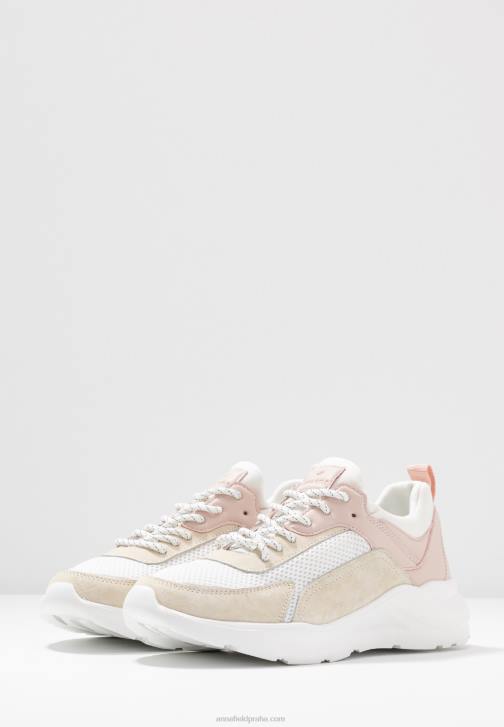 PN6V1219 ženy Anna Field kožené tenisky bílé