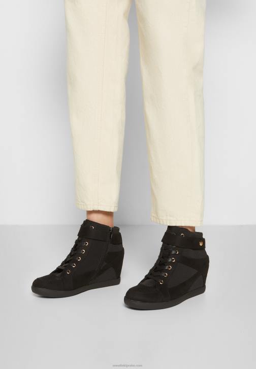 PN6V1228 ženy Anna Field vysoké tenisky černé