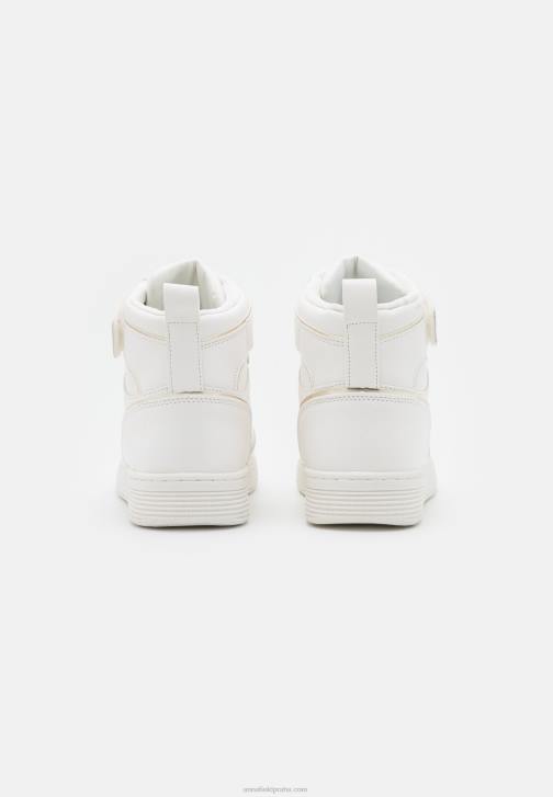 PN6V1234 ženy Anna Field vysoké tenisky bílá/zlatá