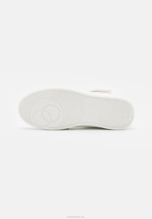 PN6V1234 ženy Anna Field vysoké tenisky bílá/zlatá