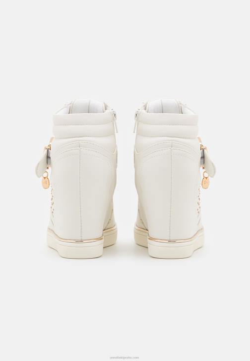 PN6V1239 ženy Anna Field vysoké tenisky bílé