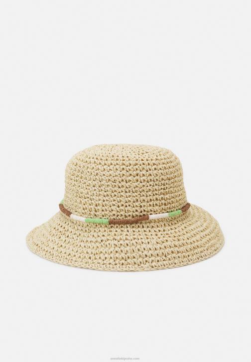 PN6V2722 ženy Anna Field klobouk tan/zelený