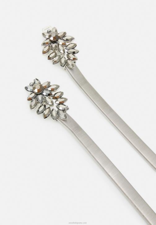 PN6V2732 ženy Anna Field pásek stříbrné barvy