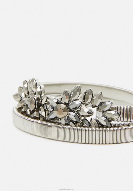 PN6V2732 ženy Anna Field pásek stříbrné barvy