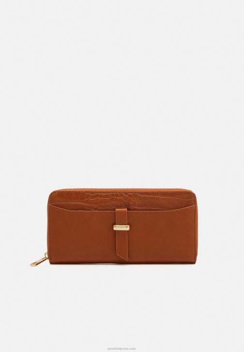 PN6V2795 ženy Anna Field peněženka koňak