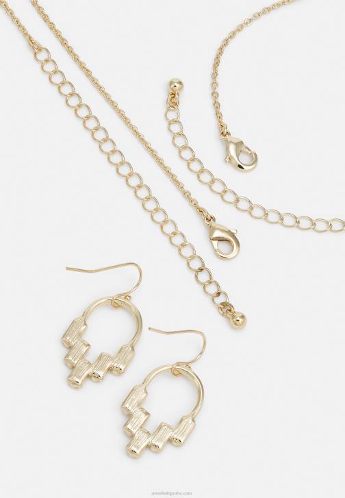 PN6V2653 ženy Anna Field sada náušnic zlaté barvy