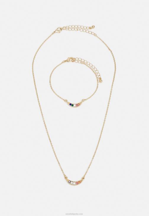 PN6V2654 ženy Anna Field set náhrdelník zlaté barvy