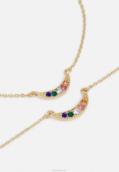 PN6V2654 ženy Anna Field set náhrdelník zlaté barvy