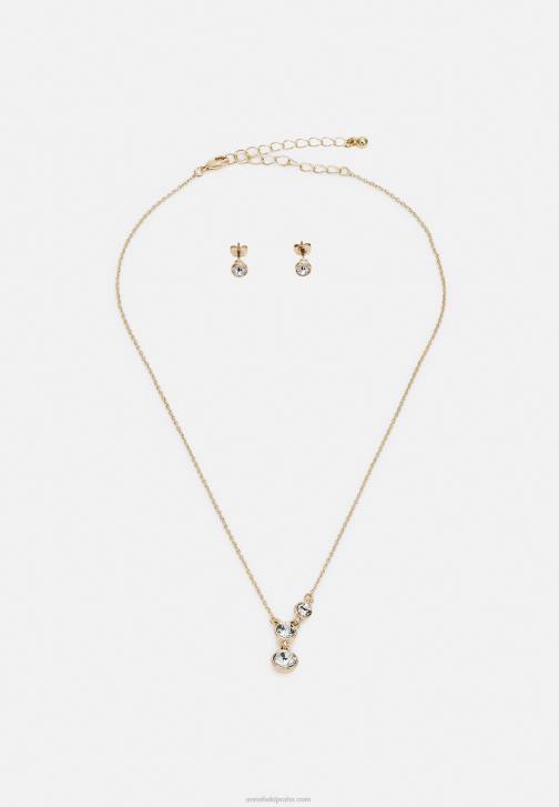 PN6V2655 ženy Anna Field sada náušnic zlaté barvy