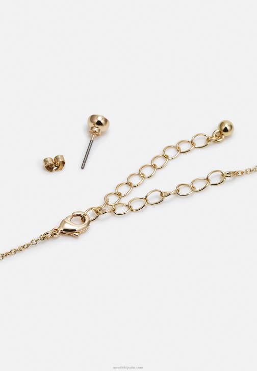 PN6V2655 ženy Anna Field sada náušnic zlaté barvy