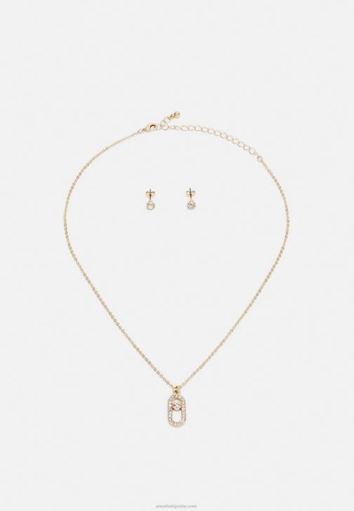 PN6V2656 ženy Anna Field sada náušnic zlaté barvy