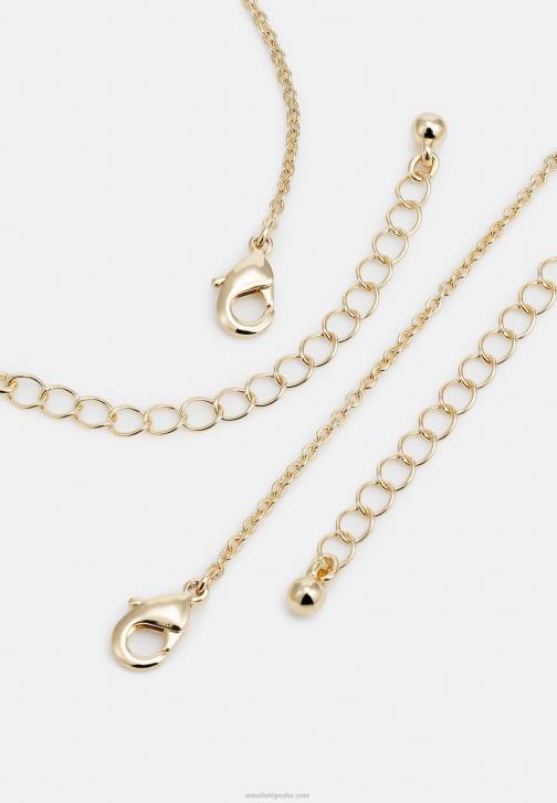 PN6V2657 ženy Anna Field set náhrdelník zlaté barvy