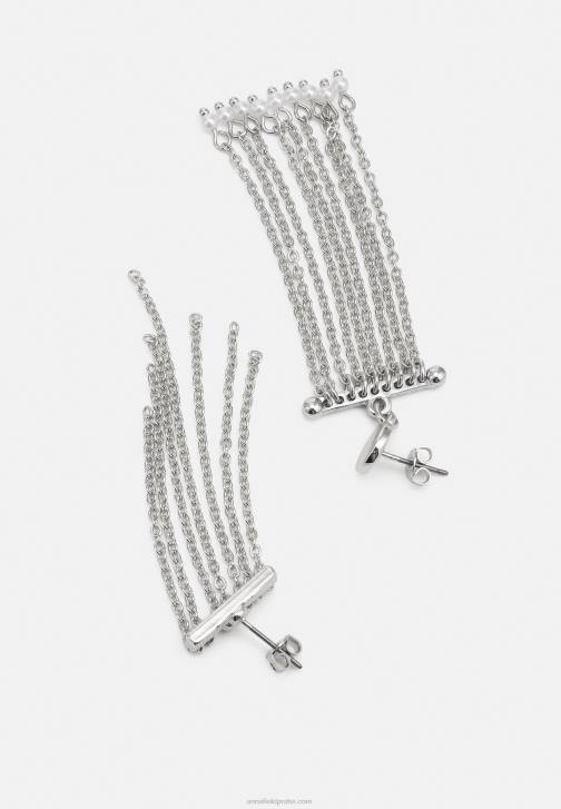 PN6V2663 ženy Anna Field 2 balení náušnic stříbrné barvy