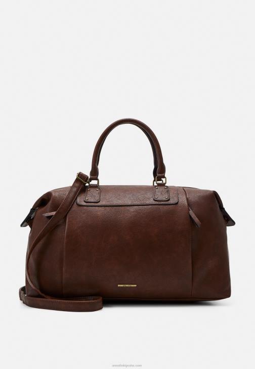 PN6V2643 ženy Anna Field víkendová taška hnědá